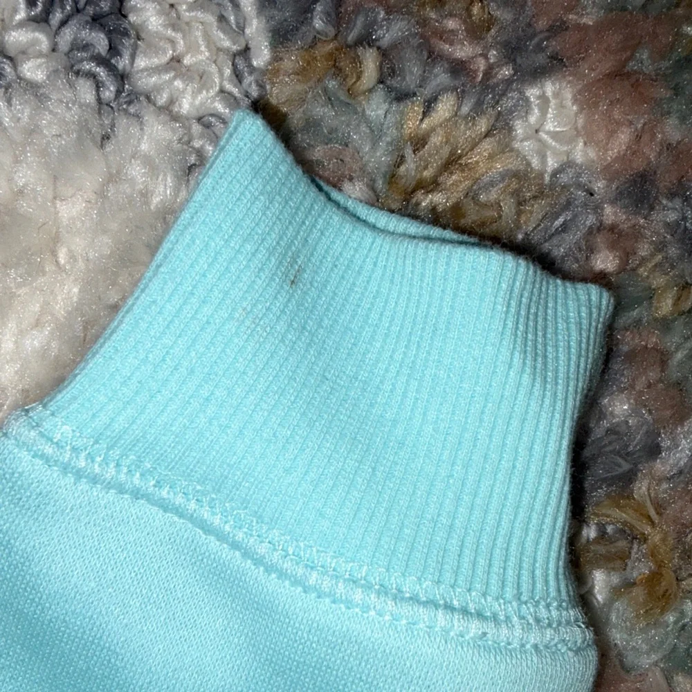 Justice Light Blue Smiley Face Hoodie